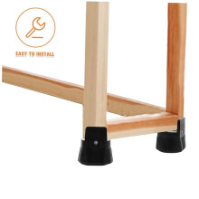 4pcs Adjustable Furniture Risers - Skid Bed Riser Feet Pads for Chairs, Tables, Sofas, and Beds, Easy Installation