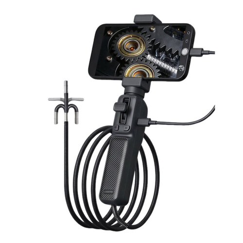 360 Articulating Endoscope Camera Borescope Industrial Endoscope with LED Light for Android IOS