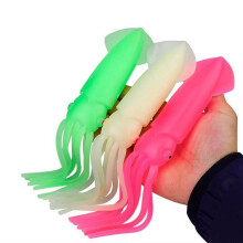 3pcs Soft Lure Squid Skirts Bait Fishing Lure Octopus Boat Sea Fishing PVC Rubber Artificial Soft Bait Trolling Leurre,B