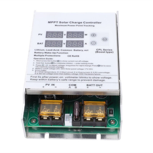 High Efficiency Solar Power Charge Controller 600W MPPT Boost Regulator for 24V 48V 72V Multiple Battery for  Cart 1