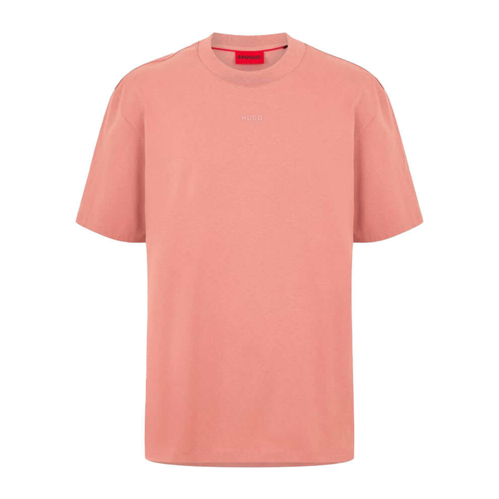 Hugo Boss (Xs, ) Mens Heavyweight Relaxed Fit T-Shirt Pink