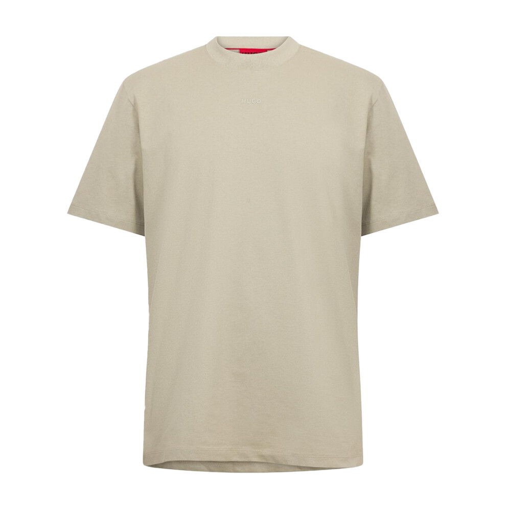 Hugo Boss (M, Beige) Mens Heavyweight Relaxed Fit T-Shirt Cream,Multicoloured