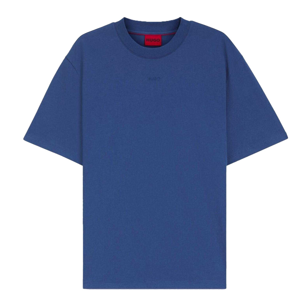 Hugo Boss (S, Medium ) Mens Heavyweight Relaxed Fit T-Shirt Blue