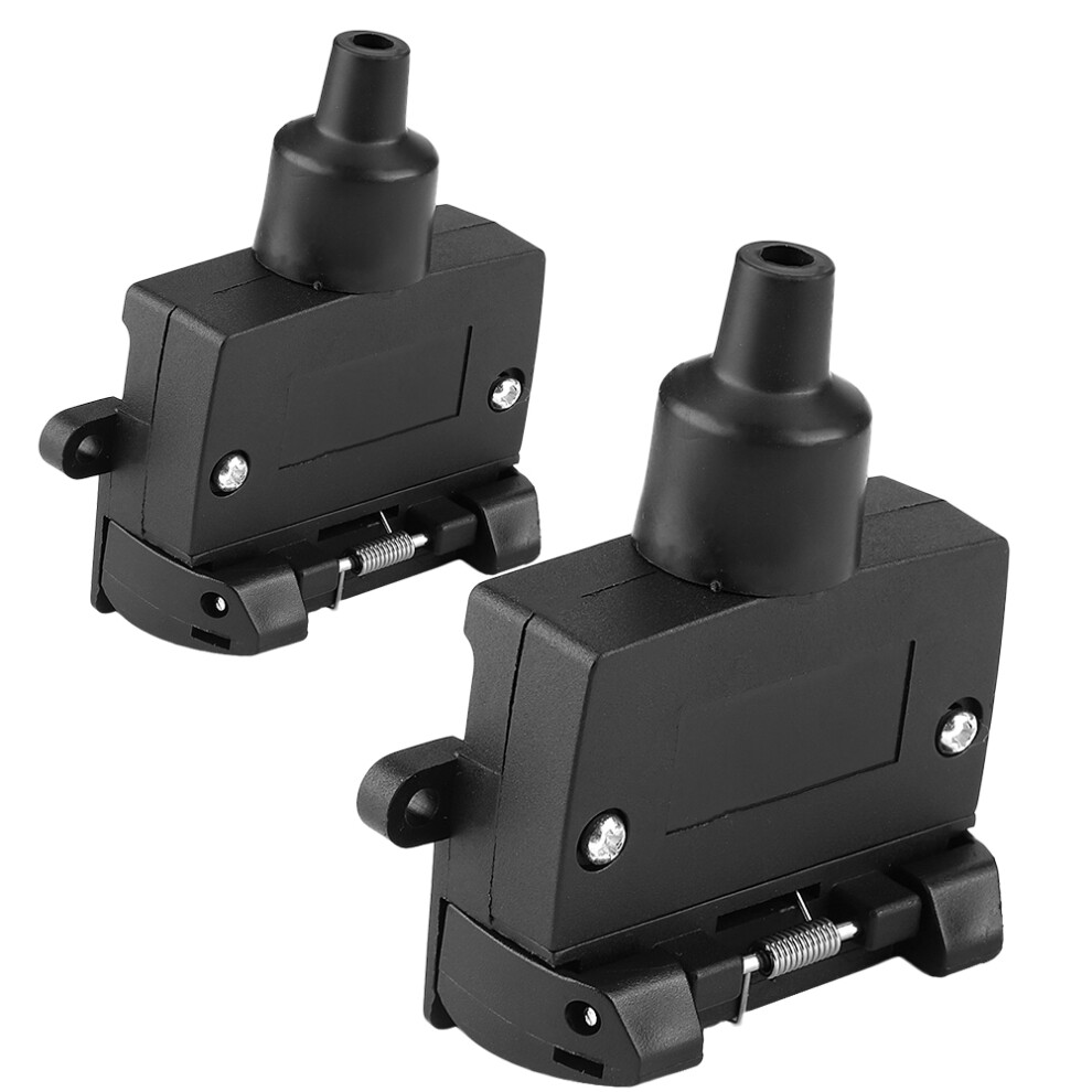 7 Pin Trailer Plug Socket Plastic Black 7293282218277