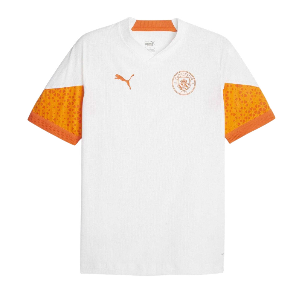 Puma (L, White) Mens 23/24 Manchester City Fc Training Jersey