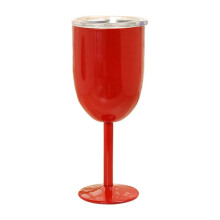 Wine Glass Stainless Steel Double Layer Goblet Color Large Capacity Tumbler Resistant Wine Cup Red