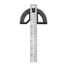 Protractor Angle Finder Stainless Steel Angle Ruler with Adjustable Angle Square 8Inch Woodworking Ruler 8-Inch