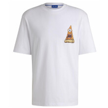 (S, White) Hugo Boss Mens Nizzerio Pizza T-Shirt