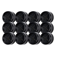 12pcs Towel Hook with Premium Chrome Finish Round Adhesive Push Towel Hooks for Kitchen, Bathroom, Cabinet