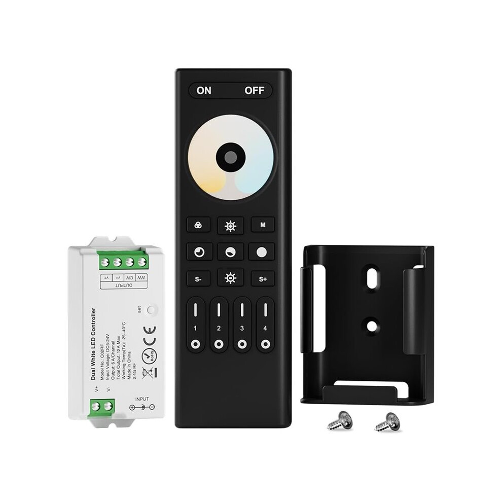 Cct Led Strip Controller Kit With Radio Frequency Remote, Tuya Compatible, Multi-Zone Control 6032984775623