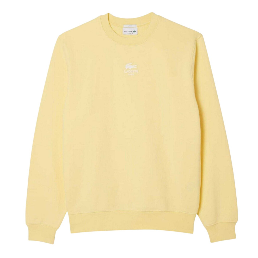 Lacoste (M, Yellow) Unisex Adult Logo Fleece Sweatshirt
