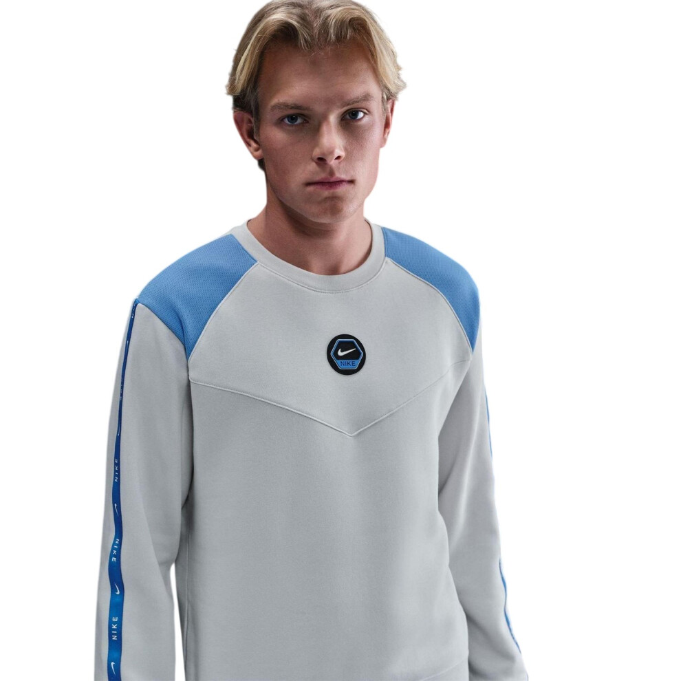 Nike (S, Photon Dust) Mens Crew Neck Regular Raglan Sweatshirt Multicoloured