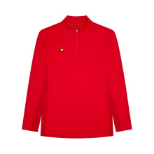 (M, Red) Ellesse Mens Zip Neck Long-Sleeved Golf Sweatshirt
