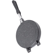 (black) Sandwich Pan, Nonstick Double Sided Frying Pan for Omelets, Pancakes with Fast Heating, Easy Cleaning Aluminum