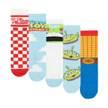 (7 UK-11 UK, Multicoloured) Toy Story Unisex Adult Assorted Designs Calf-Length Socks (Pack of 5)