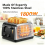 (1Pc) 4 Slice Toaster Bread Maker Variable Browning Defrost Reheat Extra Wide Slot UK 1