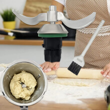 (Dough blade) Stainless Steel Kneading Dough Blade for TM7 Universal TM5 TM6 Flour Mix Smooth Dough Stir Form Paste Kitchen Additions