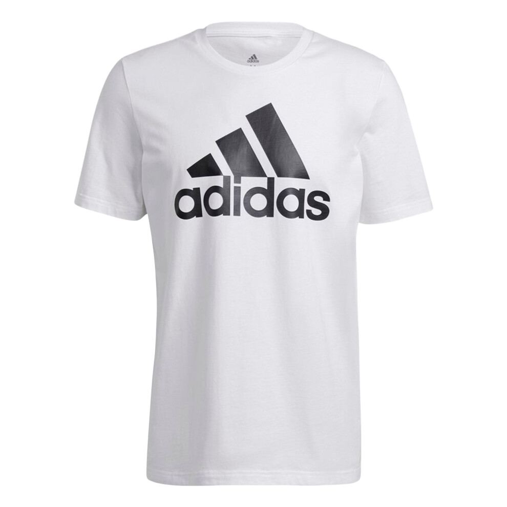 Adidas (Xs, White) Mens Essentials Big Logo T-Shirt