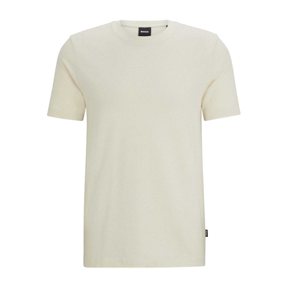 Hugo Boss (S, ) Mens Boss Cotton Regular T-Shirt White