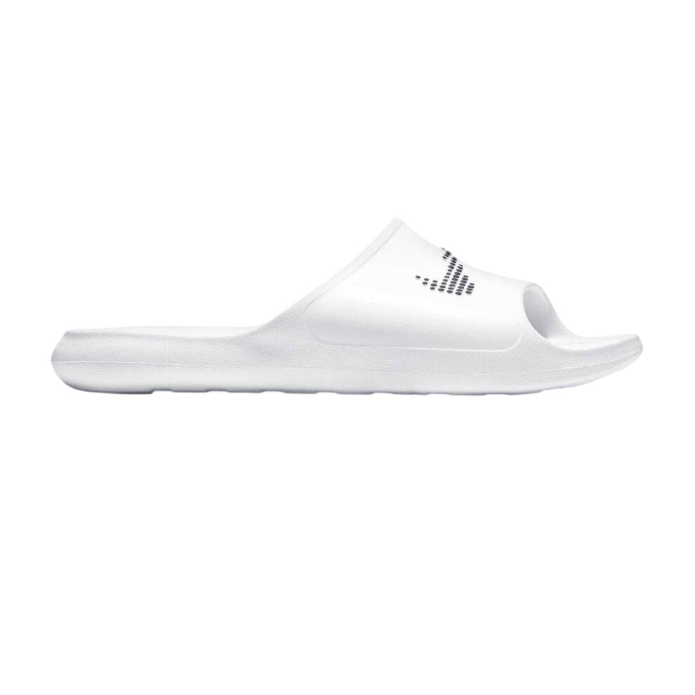 Nike (15 Uk, White/Black) Mens Victori One Swoosh Sliders Black