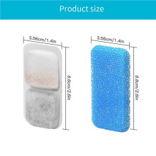 Filtros para Fuente de Agua para Gatos para Fuente de Agua Automática para Mascotas Oneisall, Filtros de Repuesto y Esponjas, Juego de 32