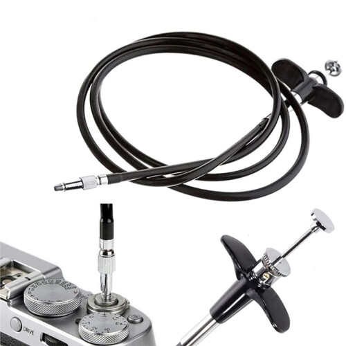 Camera Manual Shutter Shutter Release Control Cable 100cm Mechanical Locking Shutter 2