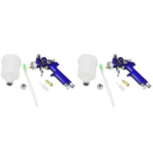 2X 1.0 Spuitpistool H2000 HVLP Verfspuitpistool Luchtverfspuitpistolen Airbrush voor Het Schilderen van Auto'S Aerograph Reparatiespuitpistool 1/4