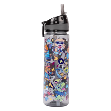 Borraccia Bidon per Acqua 650 ml a Tenuta con Cannuccia per Bambini Senza BPA — borraccia scuola