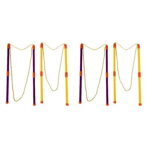 4X Detachable Double-Pole Bubble Rope, Colorful Bubble Ring, Colorful Bubbles, Large-Size Bubble Performance Tool