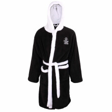 (L-XL, Black/White) Nightmare Before Christmas Unisex Adult Jack Skellington Dressing Gown