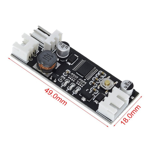 6X Single 12V 0.8A  PWM 2-3 Wire Fan Temperature Control Speed Controller Chassis Computer Noise Reduction Module