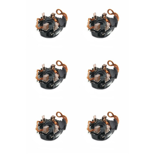 6X  Carbon Brushes Holder for  Camry   Commutator End Frame Assy 2813028040