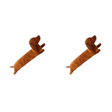 2X Dachshund Dog Plush Hug Pillow Soft Stuffed Throw Cushion Animals Pillow for Sofa Home Decoration Gifts for Kids 50cm