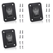 3X Interruttore -Off 12V 20A 4 Pin DPST Interruttore A Bilanciere Pannello Interruttore Luce per Rimorchi Barche KCD2-7-201-B1-DZ