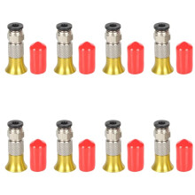 8x PC4-M6 Pneumatic Straight Connector 3D Printer Filament Dryer Box 4x2.5mm PTFE Tube 1.75mm M6 Feed Fitting Coupler