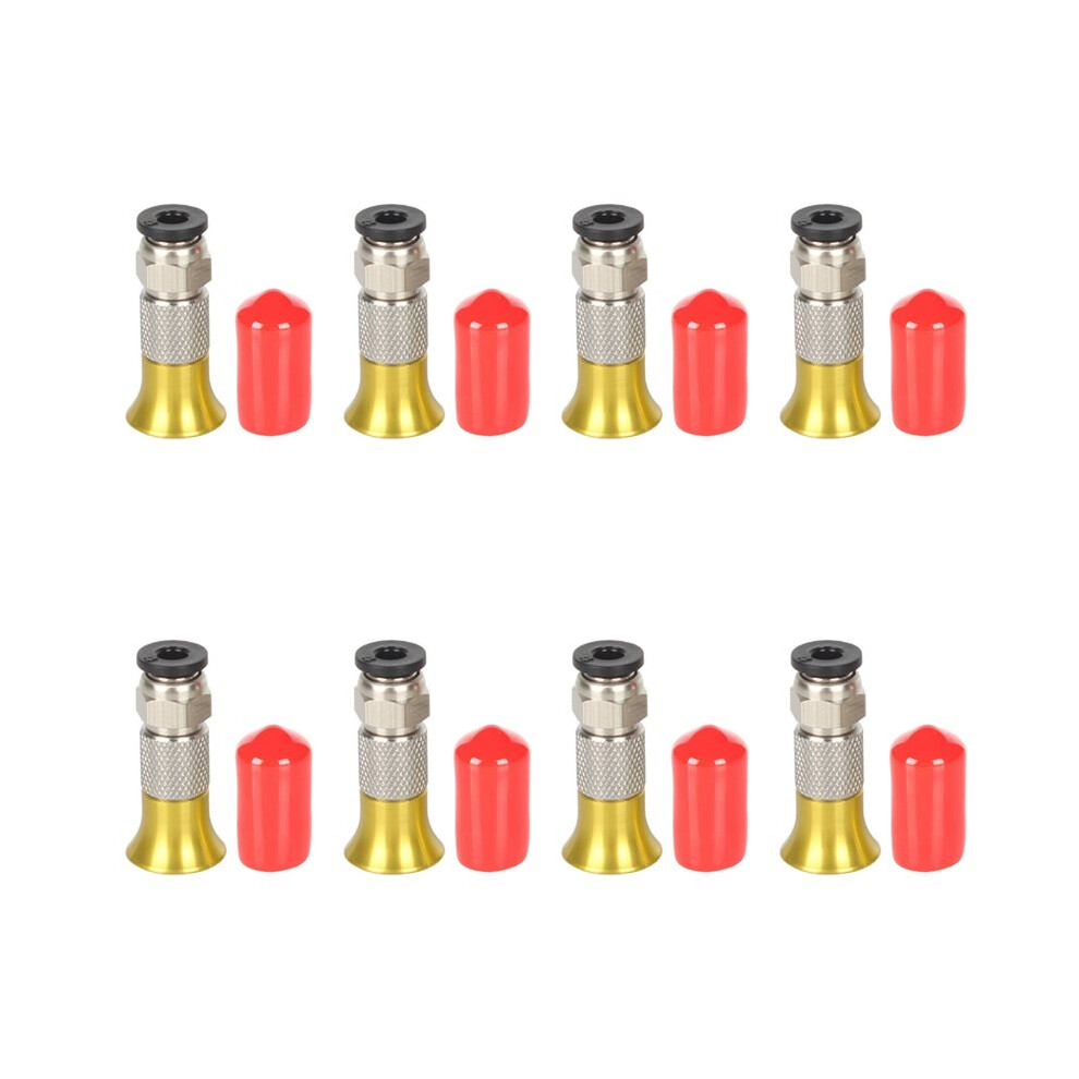 8X Pc4-M6 Pneumatic Straight Connector 3D Printer Filament Dryer Box 4X2.5mm Ptfe Tube 1.75Mm M6 Feed Fitting Coupler 6033344332968