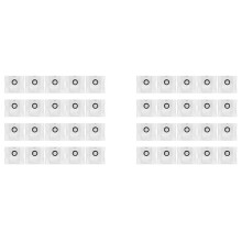 40PCS Dust Bag for Conga 2499/ 7490/ 8290, Atvel SmartGyro R80, Kabum 900 Robot Vaccum