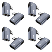 8Pcs OTG Adapter for Fire TV Stick 90 Degree Left/Right Angle Micro-USB to USB OTG Adapter for Android Phone Tablet