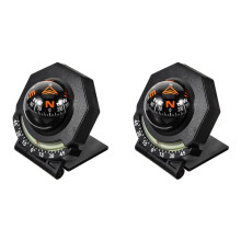 2X Car Compass Shaped Variable Navigation Dashboard Car Compass Direction Pointing Guide