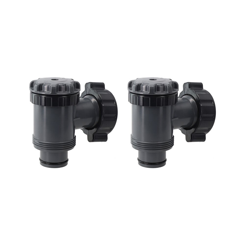 2X Compatible Plunger Valve For Swimming Pool Filter Pump 38 Replacement For 1 1/2 Diameter Hoses And 2 1/2 Fittings 6032454743121