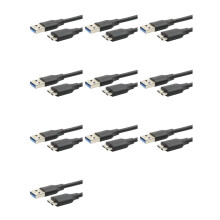 10X USB 3.0 Typ A Till USB3.0 Micro-B Handatakabeladaptersladd för Extern Hårddisk HDD Super Speed-Kabel