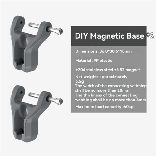 4X Maglink Quick Magnetic Buckle Base with Lanyard for Width Shoulder Strap Wrist Strap Enhanced Secure Attachment 2