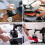 Acessórios para Prensa Chapéus-8 Peças Almofada Silicone para Prensa Térmica,2 Tamanhos(7,87 X 3,35 Polegadas+6,50 X 2,60 Polegadas),para Uso 7