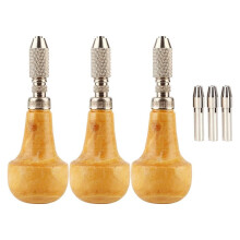 Conjunto de Torno de Pino de 6 Peças com Mandril de Precisão, Alças de Aço Inoxidável para Fazer Joias, Gravação em Metal