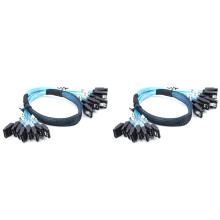 2 Set 8 Pcs Cable Set 8 Set 3.0 Cable PC Cabl SAS 7Pin 6Gbps Data Cable for Hard Disk SSD Drive NAS Host