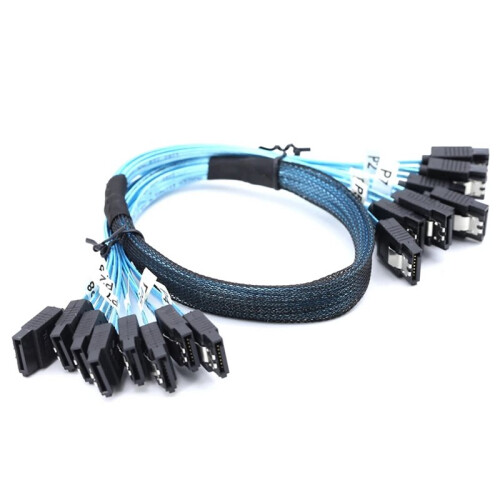 2 Set 8 Pcs  Cable Set 8 Set  3.0 Cable PC  Cabl SAS 7Pin 6Gbps Data Cable for Hard Disk SSD Drive NAS Host 2