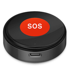 2X Tuya WiFi SOS Paniekoproepknop Life APP Oplaadbare Batterij Eén Sleutel Alarm voor Patiënten, Kinderen en Ouderen