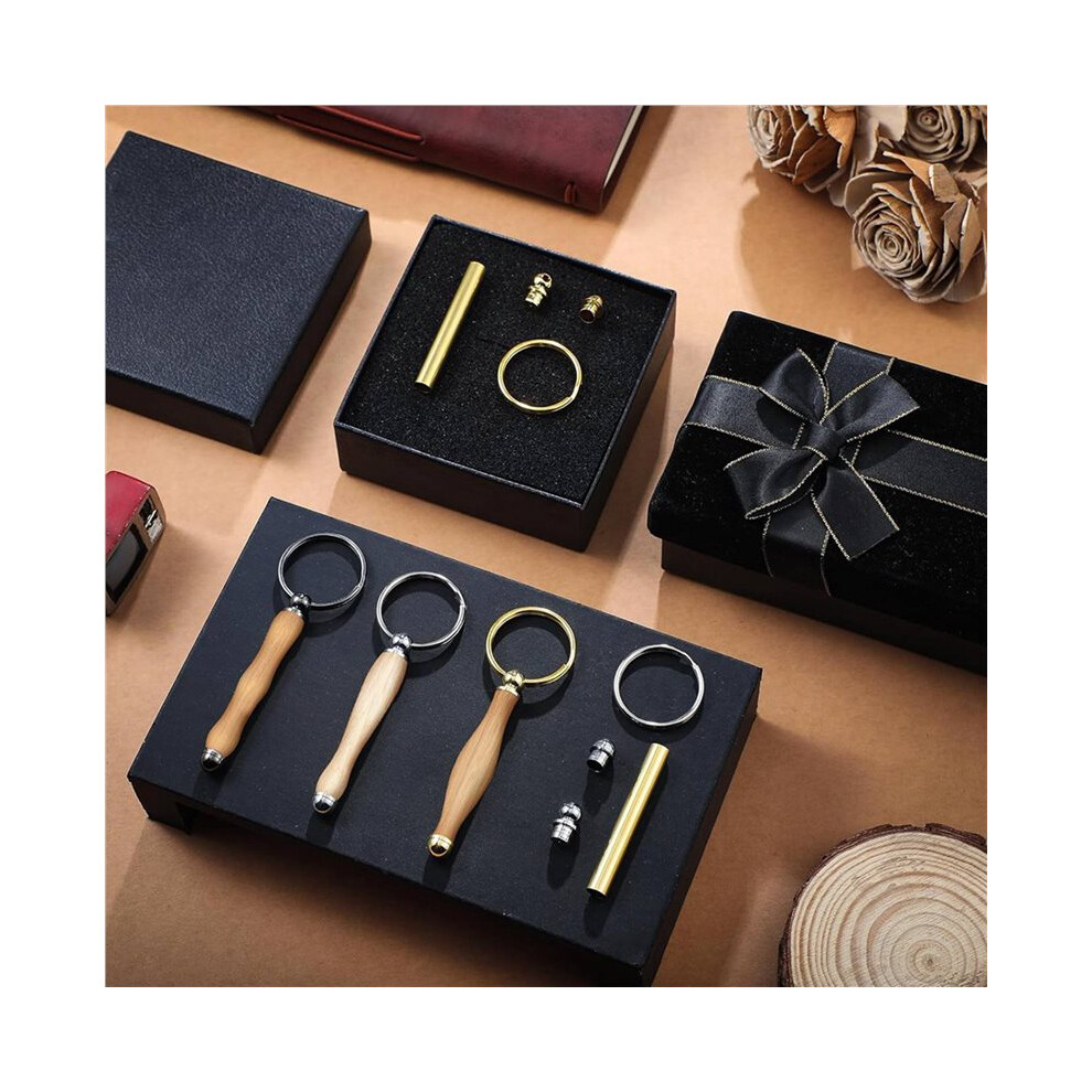 48Pcs Woodturning Keychain Kit Wood Turning Accessories Mandrel Wood Turning Keychain For Woodworking Gifts 6034170768143