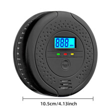 2X Carbon Monoxide Detector CO Sensor Warning for Home Kitchen High Sensitive Warning LCD Display CO Alarm