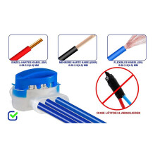 Conectores de Cabo 300 Peças para Cortadores de Grama Robóticos, Conector de Fio de Cabo de Conexão À Prova D'Água com Enchimento de Gel